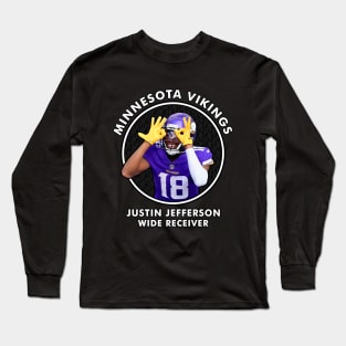 JUSTIN JEFFERSON - WR - MINNESOTA VIKINGS Long Sleeve T-Shirt